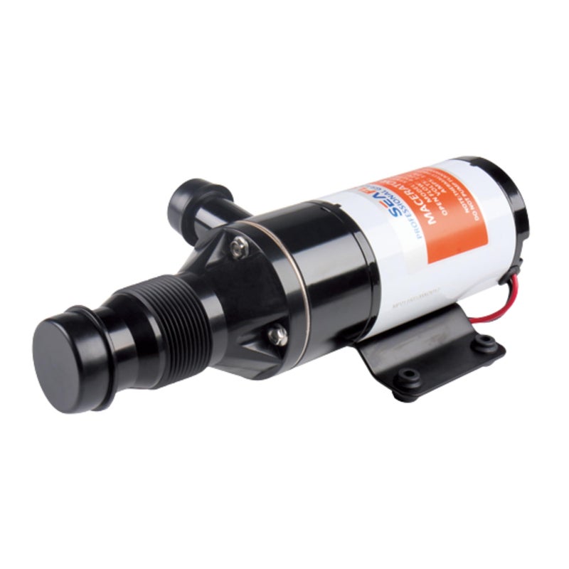 SEAFLO 01 Series Macerator Pump - 12V, 12 GPM (45 LPM) Open Flow, Self-Priming, Anti-Clog, Run-Dry, Heavy-Duty for RV, Boats, Yachts, Camper, & Marine, CE & Rohs Certified, 4-Year Warranty - Image 1